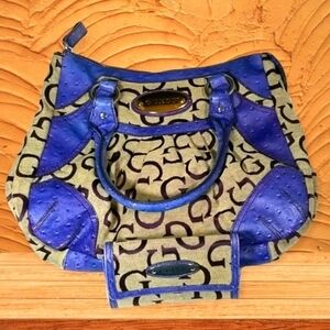 Guess Women's Handbag Satchel Tote With Matching Wallet